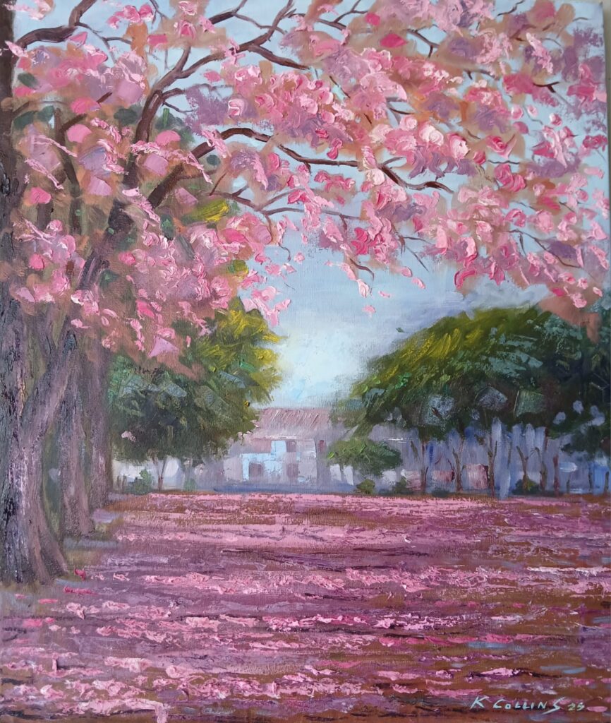 Pink Poui in the Savannah