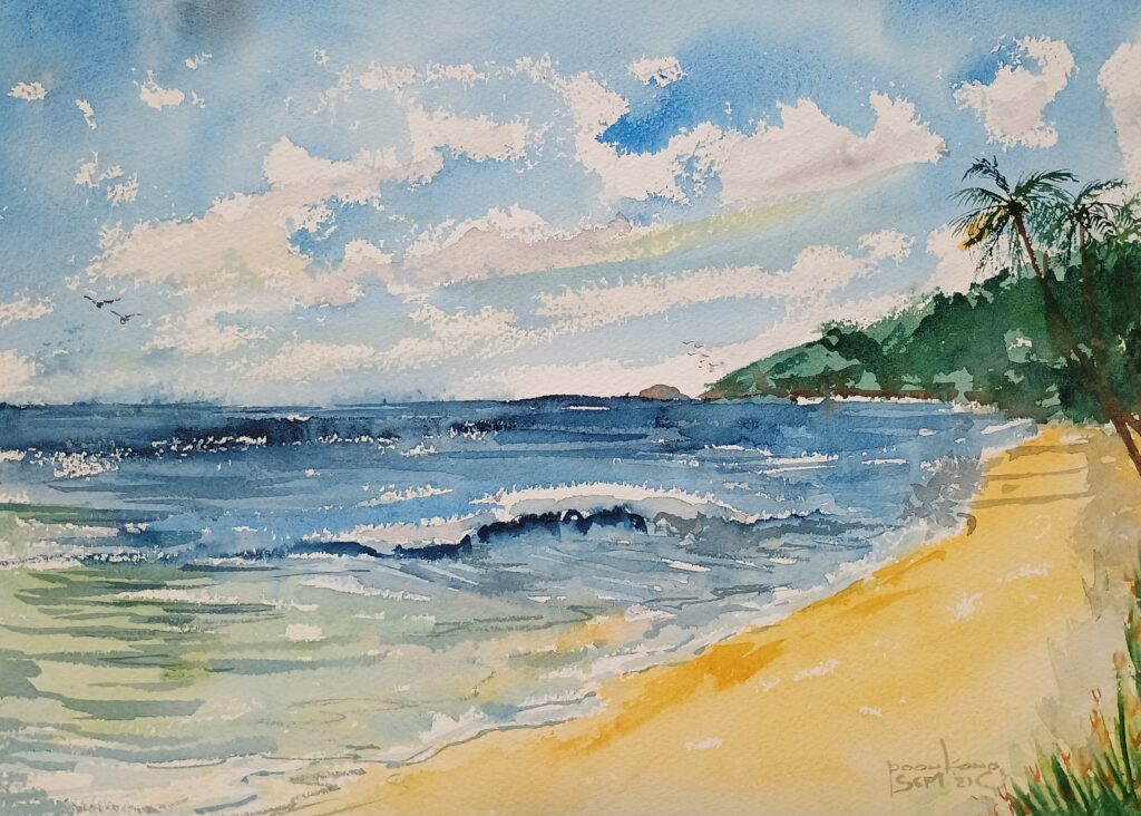 Along the Beach
